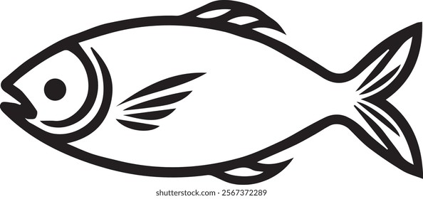 fish silhouette vector EPS file
