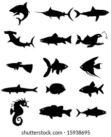 fish silhouette vector file