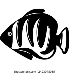 fish silhouette vector file logo design