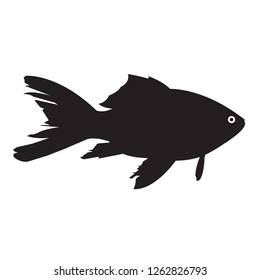 Fish silhouette Vector Icon