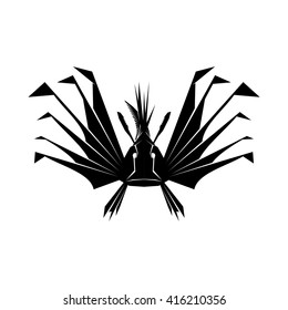 Fish silhouette vector illustration