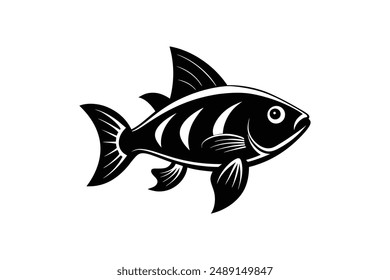 Fish silhouette vector illustration art