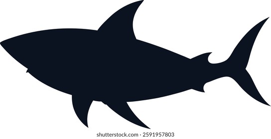 fish silhouette vector illustration for Web and Print