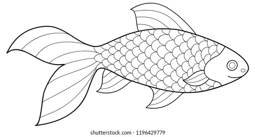 Fish simple illustration.