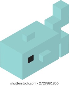 Una ilustración sencilla de peces dibujada en una vista isométrica.
Con un diseño de estilo de bloque tridimensional con colores tranquilos, es adecuado para diversos usos, como Diseño web, materiales de presentación e ilustraciones explicativas.
