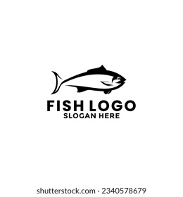 Fish simple Logo icon vector, fish line illustration logo template