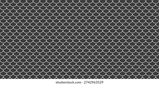 Fish simplicity as repetition classical. Nautical arc in stroke seamless pattern. Print elegance by vector contrast. Snake colourful, graphic repeat.