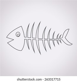 Fish skeleton