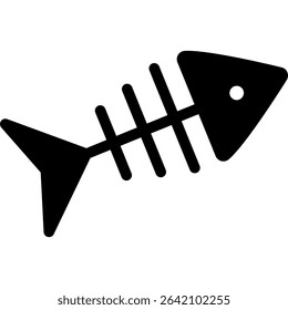 Fish skeleton, Fish Bone. Vector Icon