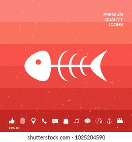 Fish skeleton icon