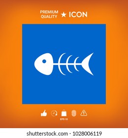 Fish skeleton icon