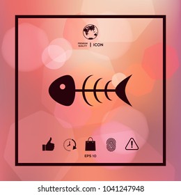 Fish skeleton icon