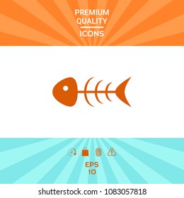 Fish skeleton icon
