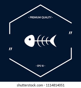 Fish skeleton icon