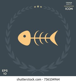 Fish skeleton icon