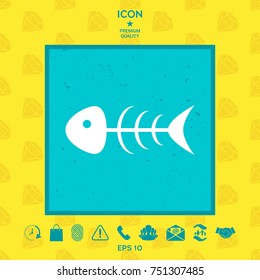 Fish skeleton icon