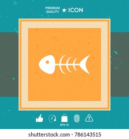 Fish skeleton icon