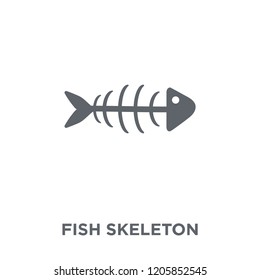 Fish skeleton icon. Fish skeleton design concept from Drinks collection. Simple element vector illustration on white background.