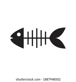 Fish skeleton icon design. vector illustration