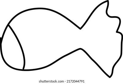 fish sketch doodle fish illustration kids drawing style line art new