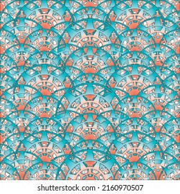 Fish Skin Design Wheel Background Backdrop Pattern Texture