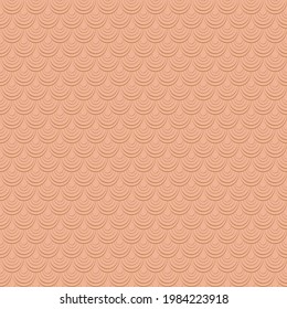 Fish skin texture. Monochrome brown seamless pattern. Reptile, dragon skin texture. Geometric background for fabric, swimwear or wallpaper.