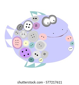 fish smile eye blue