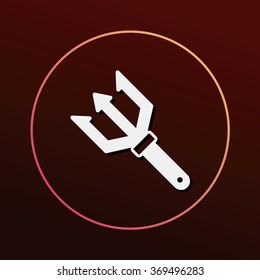 Fish spear icon