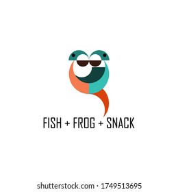 FISH + SQUARE + SNAKE UNDERSTANDED IN A LOGO