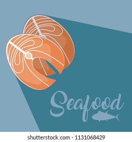 Fish steak fresh seafood