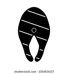 Fish steak icon, logo