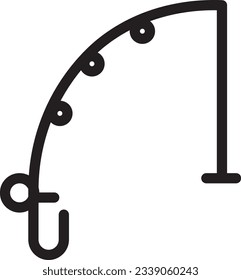 Fish Stick Tool Outline Icon