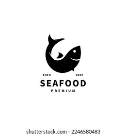 fish stylish vector illustration logo design for your company, product or for all your ideas