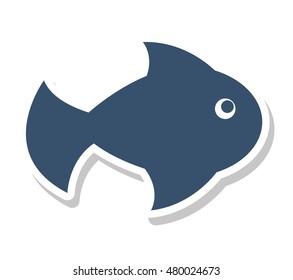 fish summer isolated icon vector illustration design vector illustration design