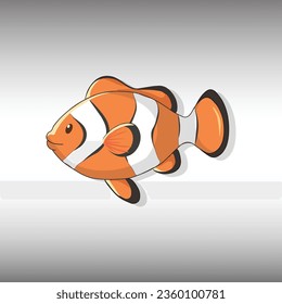 fish swimming sealife animal vector illustration design.Funny tropical fish.