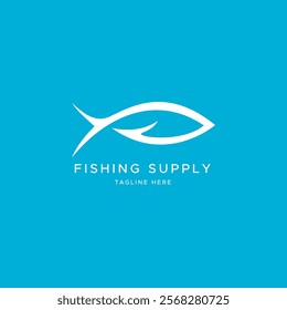 FISH SYMBOL ICON MODERN STYLISH CLEAN CONCEPT