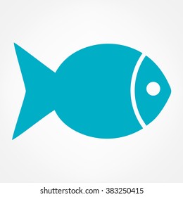 Fish symbol. Vector illustration.