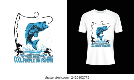 
Fish T Shirt Design template elements