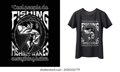
Fish T Shirt Design template elements