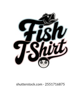 fish t shirt logo design