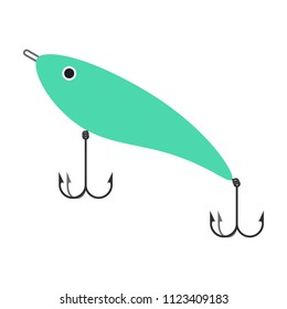 Fish tackle. lure. Wobbler. Vector illustration. EPS 10.