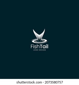 FISH TAIL LOGO DESIGN VECTOR