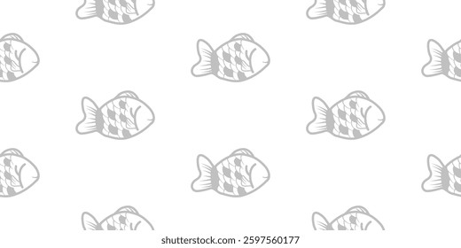 fish taiyaki pattern background. taiyaki japanese cake pattern background. taiyaki seamless pattern.