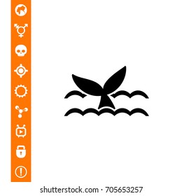 Fish tale icon