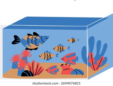 a fish in a fish tank 