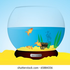 fish tank illustration