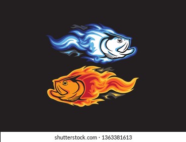 fish tarpon fire logo