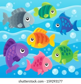 Fish theme image 7 - eps10 vector illustration.