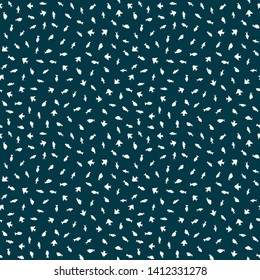 Fish themed freehand drawings seamless pattern. Hand drawn fish elements doodles design for wallpapers, wrapping, backgrounds. Vector illustration.