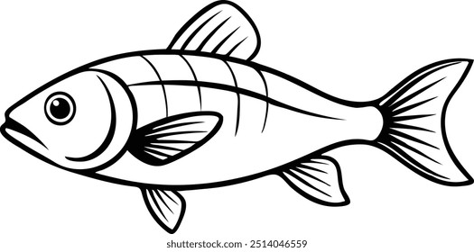 fish this is a editable eps file vector silhouette illustration 